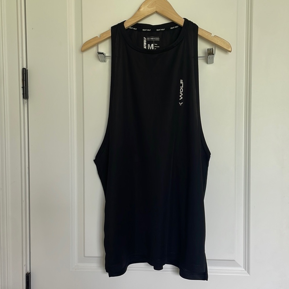 Squat Wolf Men’s athletic Tank Top Black M